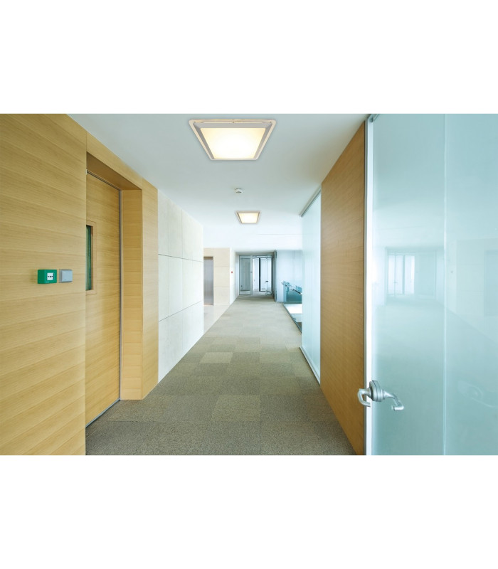 Bradfort LED Flush Ceiling Light Silver 3000K-3