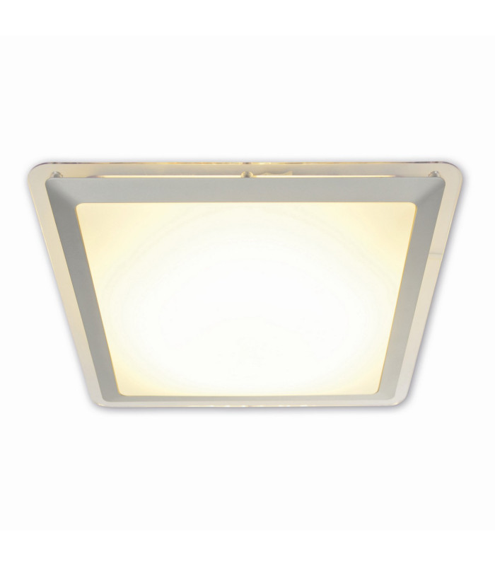 Bradfort LED Flush Ceiling Light Silver 3000K-6