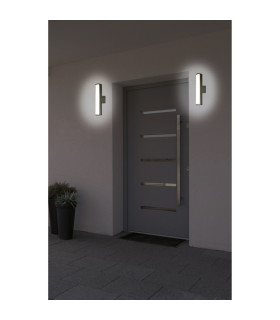 Flair LED Outdoor Modern Wall Lamp Grey IP54-2