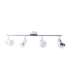 Chromey Quad Ceiling Spotlight Bar Chrome 3000K-1