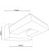 Vareta LED Bathroom Wall Lamp Chrome 3000K IP44-4
