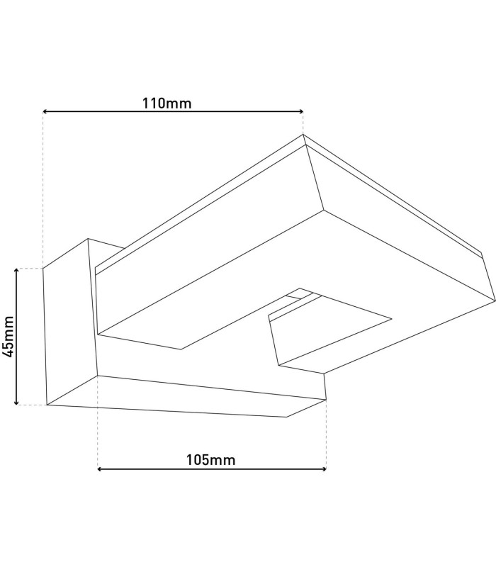 Vareta LED Bathroom Wall Lamp Chrome 3000K IP44-4