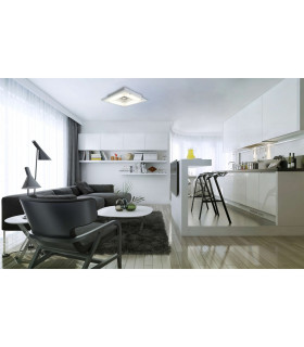 Bangkok LED Decorative Flush Ceiling Light White 3000K-2