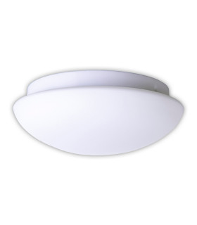 Bergen LED Flush Ceiling Light White PIR + Dusk to Dawn Sensor 3100K-1