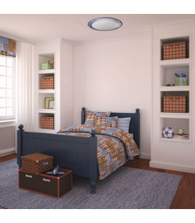 Lutos LED Flush Ceiling Light Blue 3000K-2