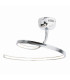 Loop Line Integrated LED Semi Flush Ceiling Light Chrome 3000K-3