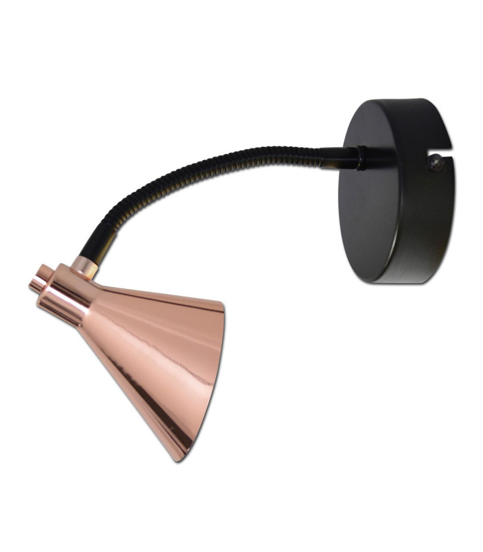 Copper LED Flexible Dome Wall Lamp Copper 3000K-1