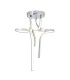 Loop Line Integrated LED Semi Flush Ceiling Light Silver 3000K-6