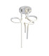 Loop Line Integrated LED Semi Flush Ceiling Light Silver 3000K-7
