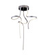 Loop Line Integrated LED Semi Flush Ceiling Light Silver 3000K-8