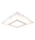 Lucca 28x28cm Integrated LED Semi Flush Ceiling Light Silver 3000K-6