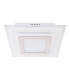 Lucca 28x28cm Integrated LED Semi Flush Ceiling Light Silver 3000K-9