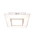Lucca 28x28cm Integrated LED Semi Flush Ceiling Light Silver 3000K-10