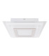 Lucca 28x28cm Integrated LED Semi Flush Ceiling Light Silver 3000K-12