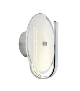 Lucca Integrated LED Wall Lamp Silver 3000K-1