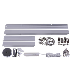 Diversity LED 60x30cm Flush Ceiling Light Aluminium 3000K-2