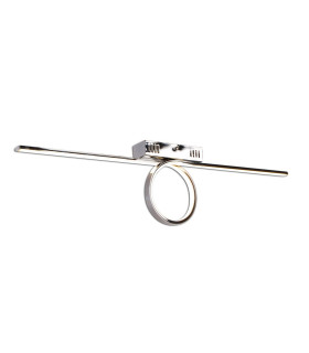 Loop Integrated LED Semi Flush Ceiling Light Chrome 3000-3200K-1