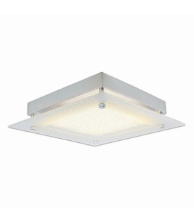 Leeds LED Decorative Flush Ceiling Light Silver 3000K-1