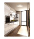 Madrid LED Decorative Flush Ceiling Light Clear/Transparent 3000K-2