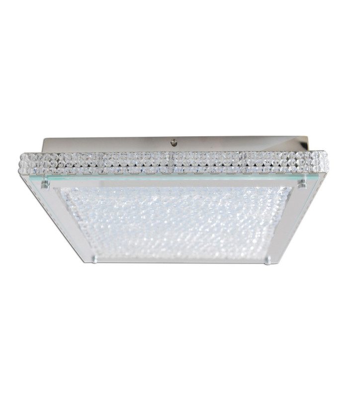 Madrid LED Decorative Flush Ceiling Light Clear/Transparent 3000K-6