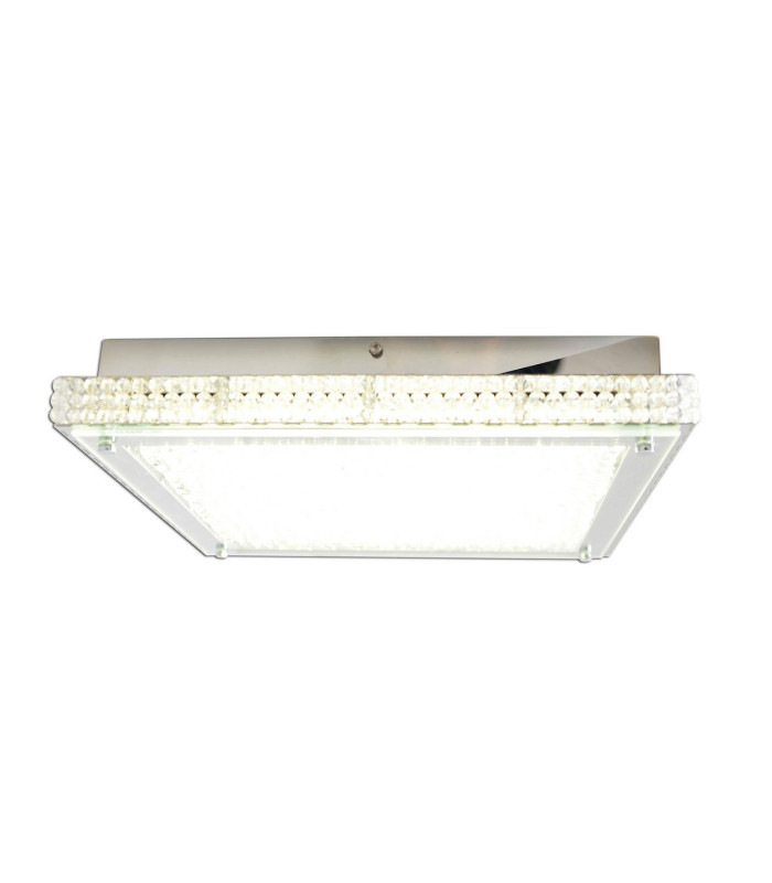 Madrid LED Decorative Flush Ceiling Light Clear/Transparent 3000K-8