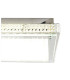 Madrid LED Decorative Flush Ceiling Light Clear/Transparent 3000K-9