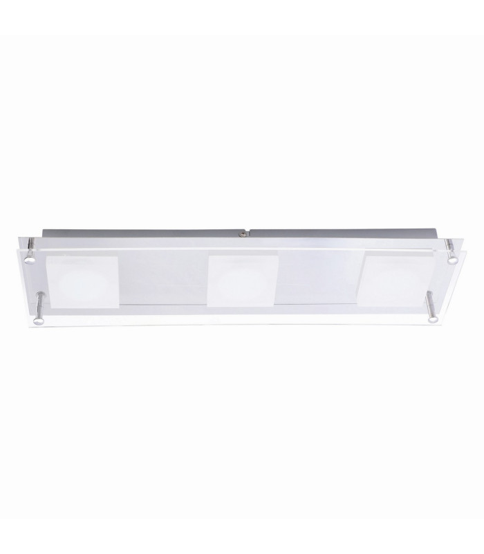 Edingburgh 44x12cm Integrated LED Semi Flush Ceiling Light Chrome 2700K-1