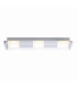Edingburgh 44x12cm Integrated LED Semi Flush Ceiling Light Chrome 2700K-4