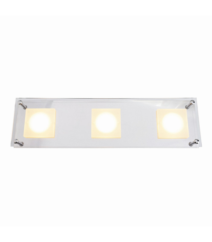 Edingburgh 44x12cm Integrated LED Semi Flush Ceiling Light Chrome 2700K-5
