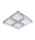 Edingburgh 24x24cm Integrated LED Semi Flush Ceiling Light Chrome 2700K-1