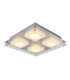 Edingburgh 24x24cm Integrated LED Semi Flush Ceiling Light Chrome 2700K-4