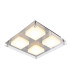 Edingburgh 24x24cm Integrated LED Semi Flush Ceiling Light Chrome 2700K-5