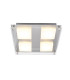 Edingburgh 24x24cm Integrated LED Semi Flush Ceiling Light Chrome 2700K-6