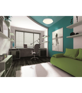 Genf LED Flush Ceiling Light White 3000K-2