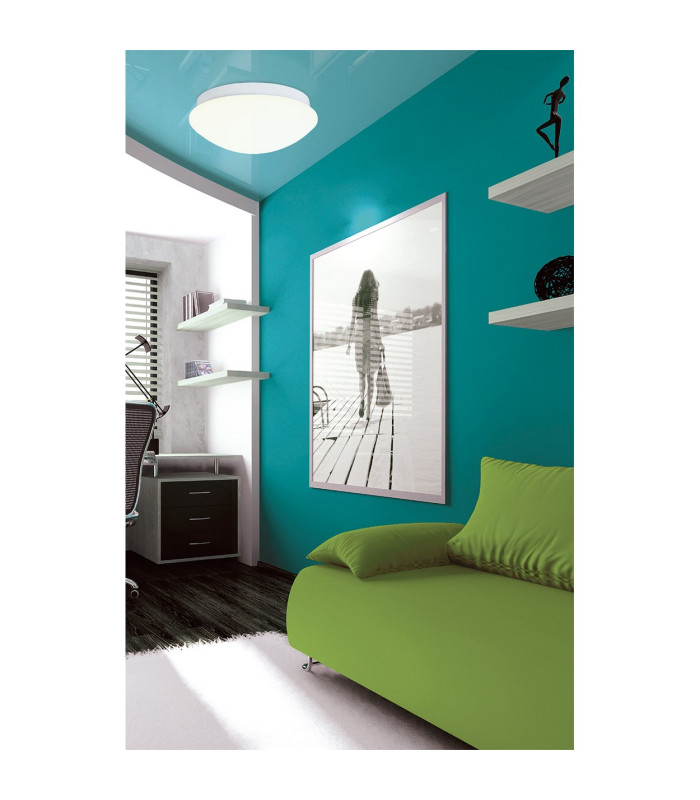 Genf LED Flush Ceiling Light White 3000K-3