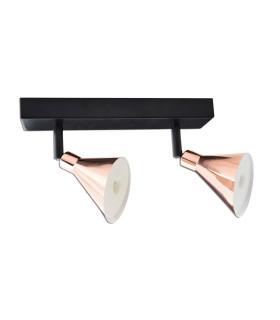 Copper LED Twin Ceiling Spotlight Copper 3000K-1