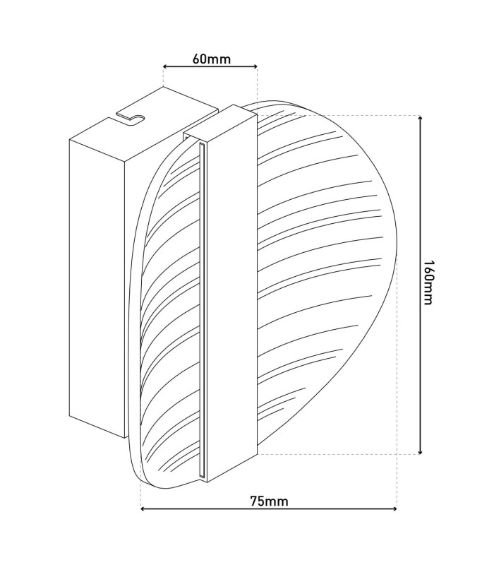 Denver Integrated LED Wall Lamp Chrome 3000K-3