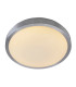 London Dimmable LED Flush Ceiling Light Silver 3000K-6