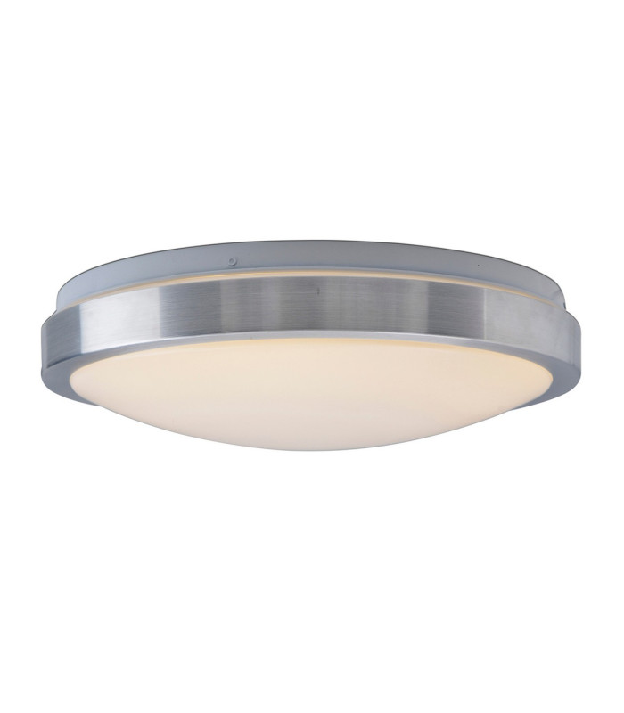 London Dimmable LED Flush Ceiling Light Silver 3000K-7