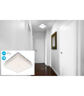 Trondheim LED Flush Ceiling Light White Dawn to Dusk Sensor 3000K-2