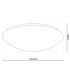 Dublin LED Flush Ceiling Light White 3100K-4