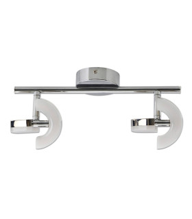 Affi LED Twin Ceiling Spotlight Chrome 2900K-1