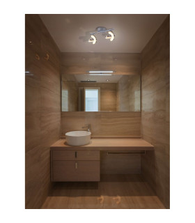 Affi LED Twin Ceiling Spotlight Chrome 2900K-2