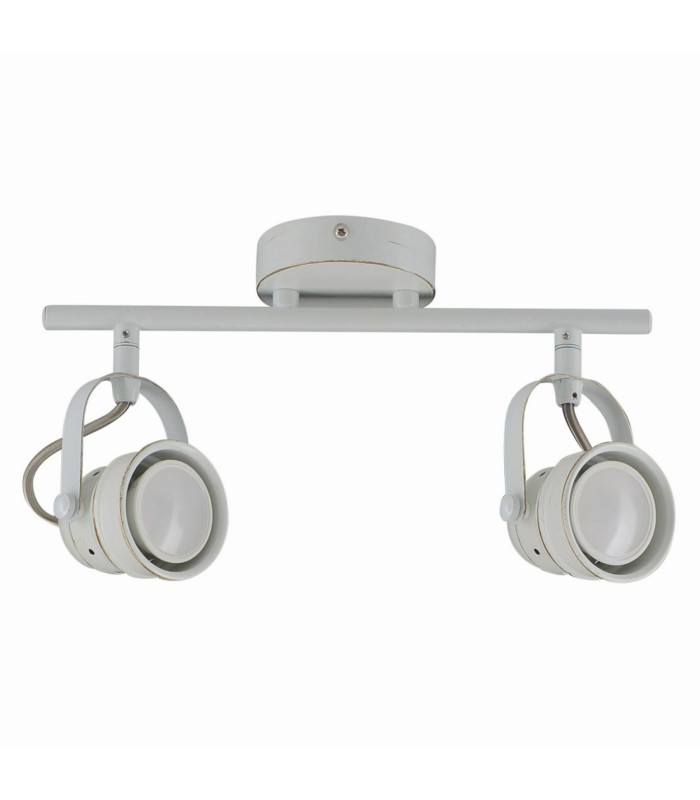 Shabspo Twin Ceiling Spotlight White 2xGU10 3000K-1