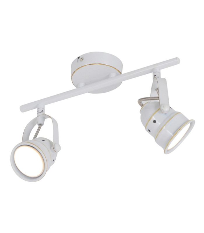 Shabspo Twin Ceiling Spotlight White 2xGU10 3000K-8