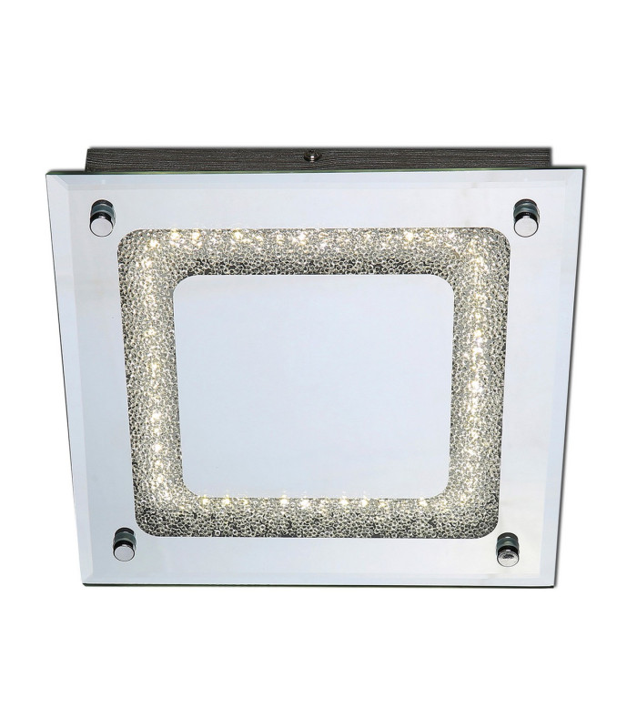Thun LED Decorative Flush Ceiling Light Chrome 3065K-1