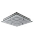 Mirror LED Decorative Flush Ceiling Light Chrome 3000K-1