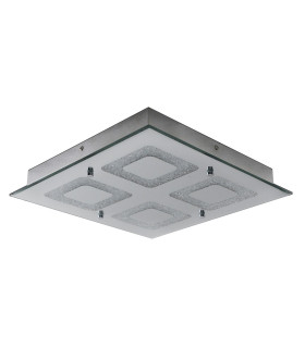 Mirror LED Decorative Flush Ceiling Light Chrome 3000K-1