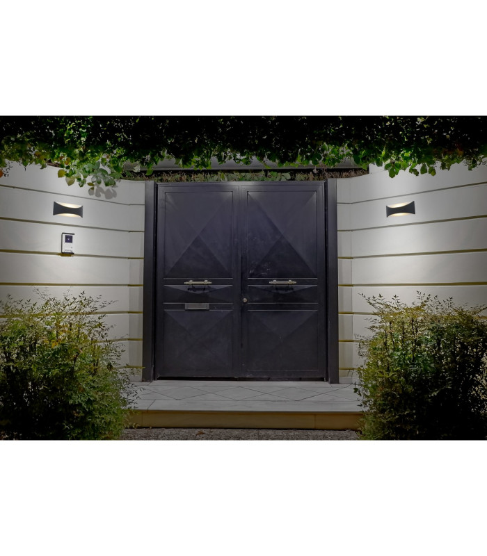Legorino LED Outdoor Up Down Wall Lamp Anthracite 3000K IP54-3