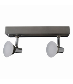 Jericho LED Twin Ceiling Spotlight Chrome 3000K-1